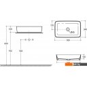 Умывальники Керамин Плаза 55 ФС (серый, матовый)