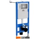 Унитазы Roxen Simple Compact в комплекте с инсталляцией StounFix Dual Fresh 6 в 1 954681 (кнопка: оружейная сталь)