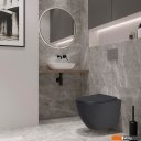 Унитазы Lauter Augsburg с жестким сиденьем Soft Close 21109EC (черный матовый, скрытое крепление)