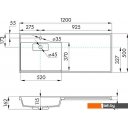 Умывальники Акватон Лондри 120 1A72843KLH21L