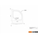 Душевые поддоны Maroni Низкий полукруг 100х100