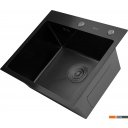 Кухонные мойки Astir Decor PVD Black 45x50B (с сифоном, дозатором и коландером)