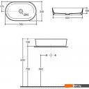 Умывальники Керамин Арена 55 ФС (белый фаянс)