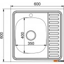 Кухонные мойки Mixline L 555230 (с сифоном)