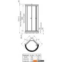Душевые кабины Radomir Стронг 90 1-03-1-0-0-1801 (матовое стекло)