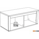 Полки, стеллажи, системы хранения Mio Tesoro Сага навесная 2 секции (белый/ясень)