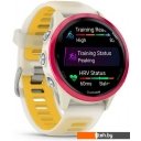 Умные часы и браслеты Garmin Forerunner 570 42 мм (бежевый/розовый)
