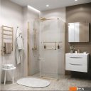 Душевые кабины Grossman Pragma 90x195 200.K33.03.90.32.00 (золото сатин,стекло прозрачное)