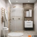 Душевые кабины Grossman Pragma 90x195 200.K33.03.90.32.00 (золото сатин,стекло прозрачное)