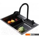 Кухонные мойки Abber Wasser Kreis AF2194B (черный матовый)