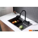 Кухонные мойки Abber Wasser Kreis AF2194B (черный матовый)