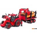 Игрушечный транспорт Полесье Belarus с лесовозом и манипулятором 96494