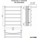 Полотенцесушители TERMINUS Классик П6 500x600 (с полкой)