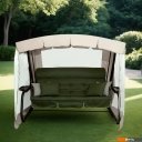 Садовые качели Sundays Турин-2 с1666 (бежевый/зеленый)