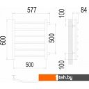 Полотенцесушители TERMINUS Классик П6 500x600 (боковое подключение 500, RAL 9005 черный)