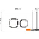 Унитазы Roxen Antares Bidet в комплекте с инсталляцией StounFix Dual Fresh 6 в 1 934445 (кнопка: белый глянец)