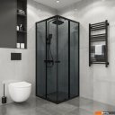 Душевые кабины Niagara Eco NG-1008-14QT 80x80x190 (черный/стекло тонированное)