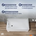 Ванны Lauter Estelle 130 21206030 (с ножками и сифоном 21Y11010 хром)