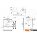 Унитазы Roxen Cube bidet в комплекте с инсталляцией StounFix Dual Fresh 6 в 1 966554 (кнопка: бежевый)