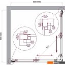 Душевые кабины BelBagno Luce-A-2-90-P-ORO