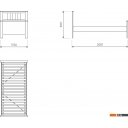 Кровати Mio Tesoro Сага 90x200 2.08.04.050.6 (темно-бирюзовый)