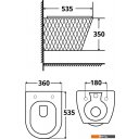 Унитазы Roxen Vine Tornado в комплекте с инсталляцией StounFix Dual Fresh 6 в 1 979021 (кнопка: оружейная сталь/металл)