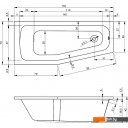Ванны Riho Dola 160 R BB33005 (с ножками)