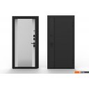 Металлические двери Guard Line зеркало 86x205 правая (графит/шагрень белая)