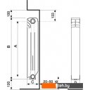 Радиаторы отопления Fondital Exclusivo D3 Plus 500/100 (10 секций)