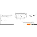 Умывальники Керамин Тобаго 80 (встраиваемый, с отверстием)