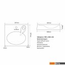Умывальники Mixline Ореол 60x60 (с кронштейном)