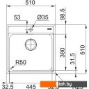 Кухонные мойки Franke BCX 610-51 TL 101.0689.942 (стальной)