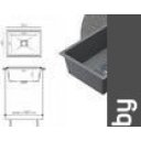 Кухонные мойки Polygran Blade 550 (черный)