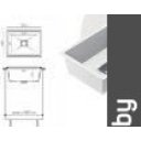 Кухонные мойки Polygran Blade 550 (белый хлопок)