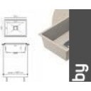 Кухонные мойки Polygran Blade 550 (кремовый)