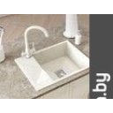 Кухонные мойки Polygran Blade 660 (белый хлопок)