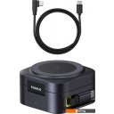 Зарядные устройства Baseus PicoGo Series 2-in-1 Magnetic Wireless Charger Qi2 67W P10276800123-00 (черный)