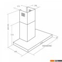 Вытяжки Akpo Feniks Slim Glass 90 WK-9 (нержавеющая сталь/черный)