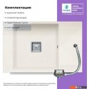 Кухонные мойки Polygran Blade 780 (белый хлопок)