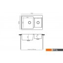 Кухонные мойки Polygran Brig 772 (светло-серый)