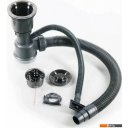 Кухонные мойки Schtoff Best Decor Silver 5550 + коландер металл K-1 BLACK + дозатор SD-1 GREY