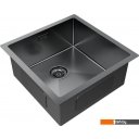 Кухонные мойки Paulmark Gerberg 44 UNI PM254444-GM (черный/вороненая сталь)