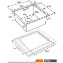 Кухонные мойки Paulmark Gerberg 44 UNI PM254444-GM (черный/вороненая сталь)