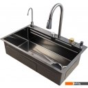 Кухонные мойки MARRBAXX B7546-R Decor B7546-DMR (графит/темно-серый)