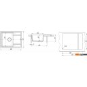 Кухонные мойки Zorg Rock 65 Premium black metallic