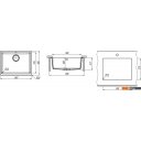 Кухонные мойки Zorg Fast 54 Premium black metallic