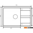 Кухонные мойки Zorg Apollo 78 (черный оникс)