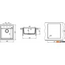 Кухонные мойки Zorg Rock 46 Premium black metallic