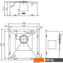 Кухонные мойки Zorg ZRE 4545 graphite
