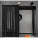 Кухонные мойки ARFEKA ECO AR мойка 500*500, роллер-мат, дозатор Black